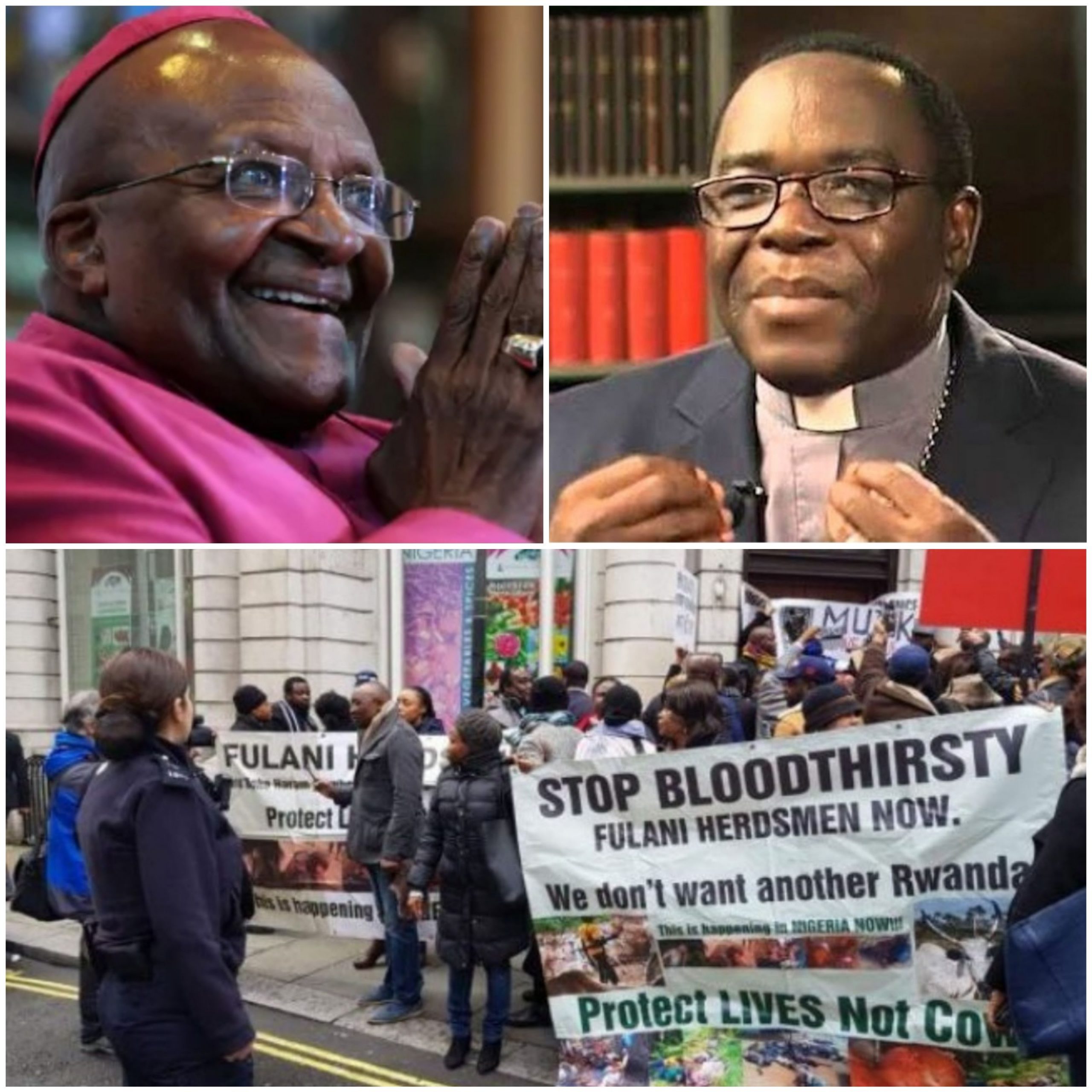 Monday Lines: Desmond Tutu, Kukah and the protests in London