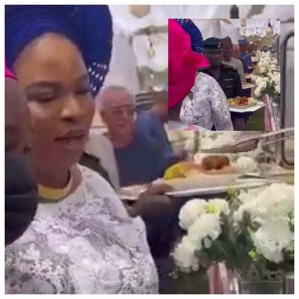How Nigeria’s ex-ambassador, Nimota Akanbi turns policeman to ‘errand boy’ at party (VIDEO)