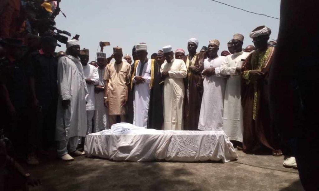 The Alaafin of Oyo, Oba Lamidi Adeyemi III, buried in the ancient town of Oyo.