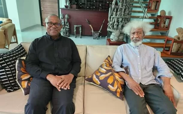 Obi Visits Prof Soyinka, Restores Relationship
