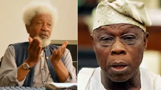 Video: Soyinka takes a dig at Obasanjo for ordering monarchs to ‘stand up and sit down’