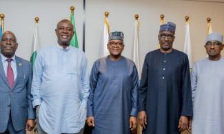 Nigerian Petroleum Minister, Lokpobiri Meets Dangote, Heads Of NMDPRA, NNPC Amid Tension On Lagos Refinery