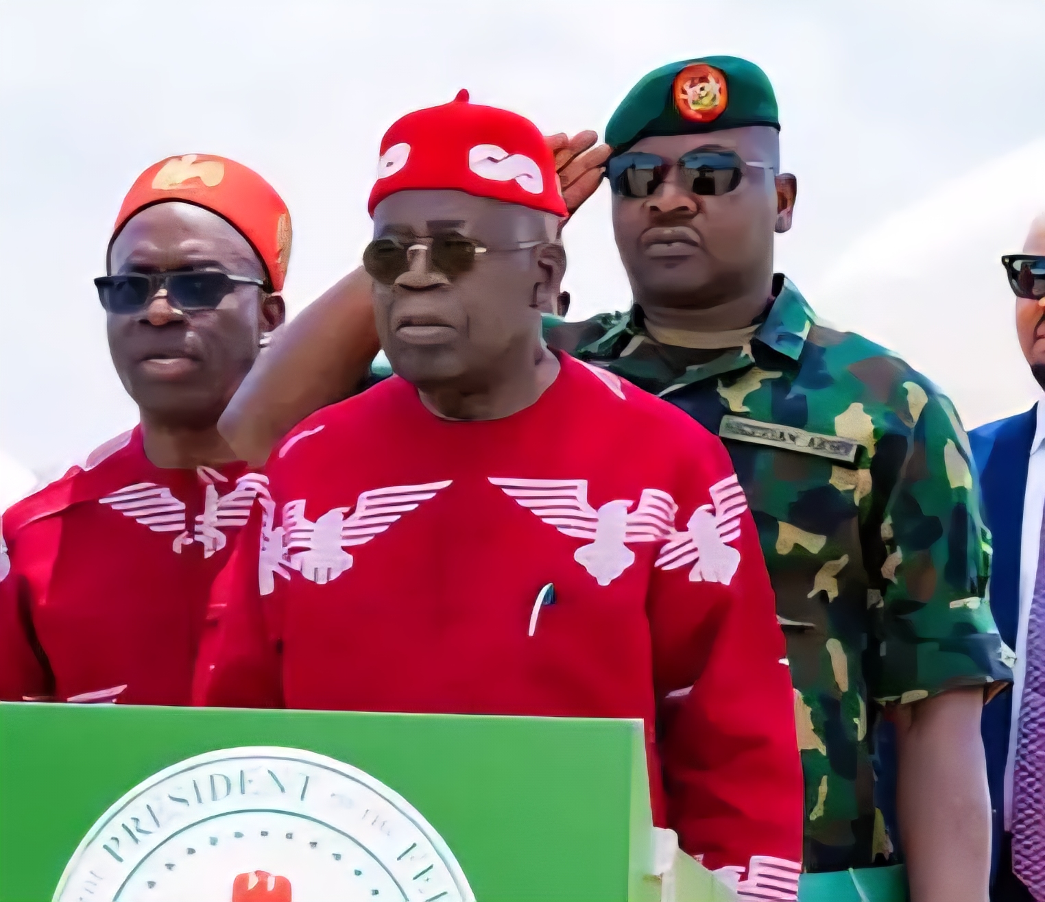 The president's new Hausa, Igbo caps