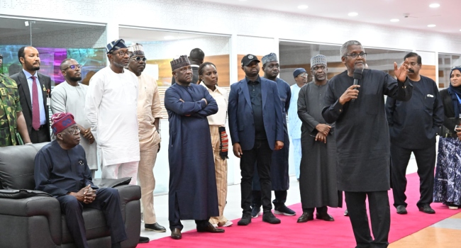 PHOTOS: Tinubu Visits ‘Massive’ Dangote Refinery