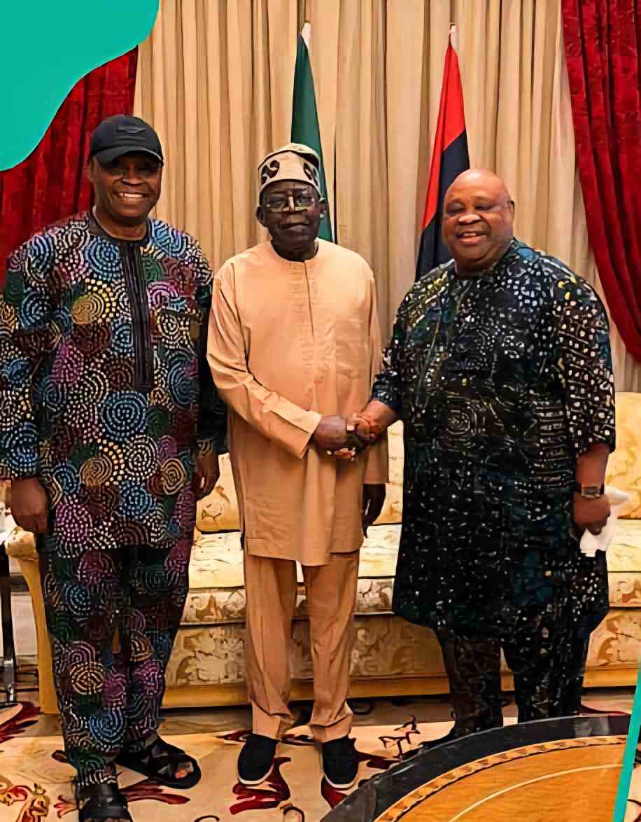 Davido, dad, Gov. Adeleke visits Pres. Tinubu in Lagos