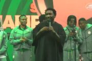 President Tinubu Hails Timi Dakolo For 'Beautiful Song' At Super Falcons Reception (Video)