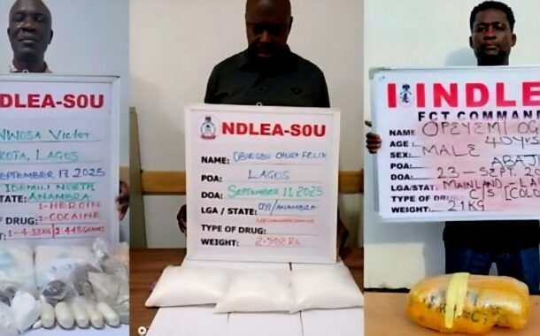 Nigerian Authorities Bust Lagos Drug Kingpins, Seize Cocaine, Heroin, Meth Consignments