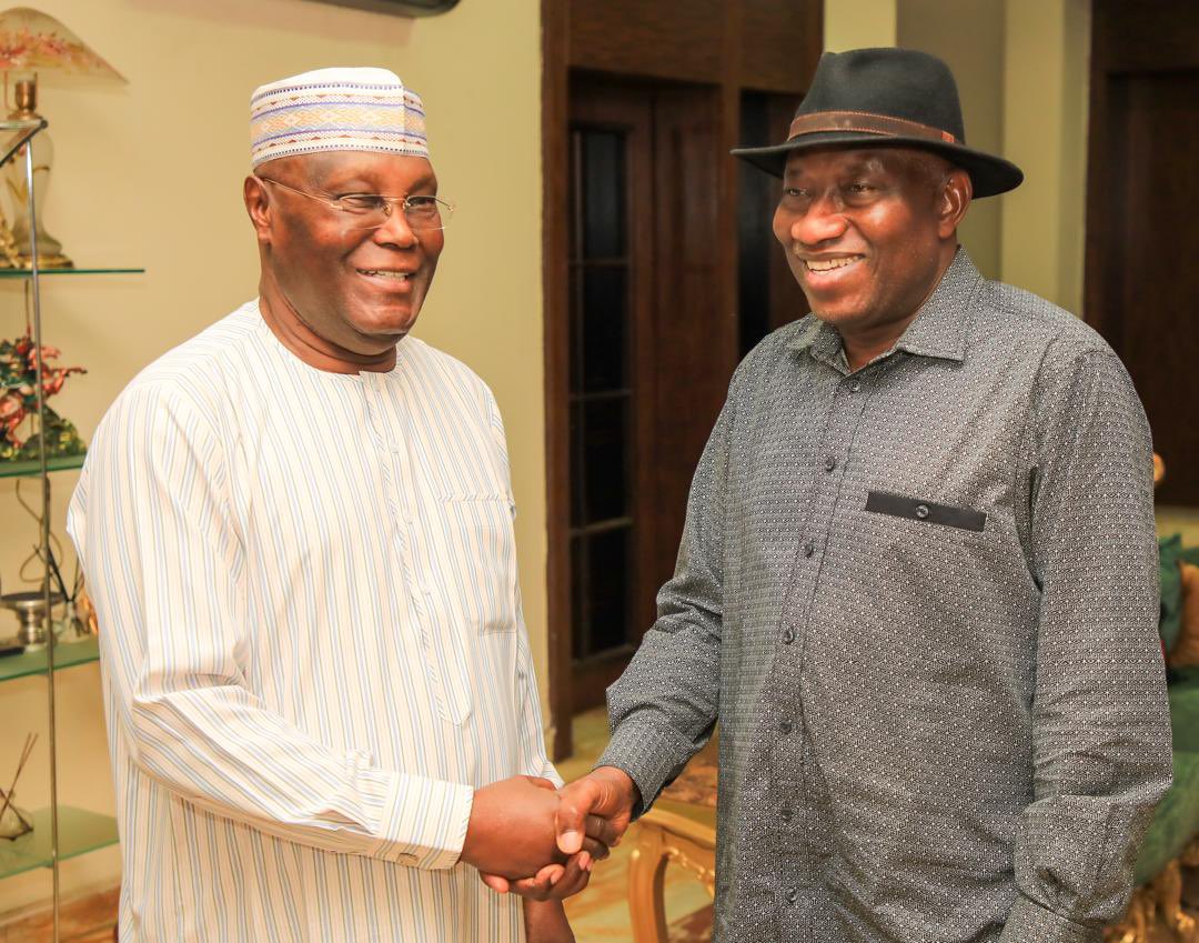 2027: Atiku Visits Goodluck Jonathan In Abuja (Photos)