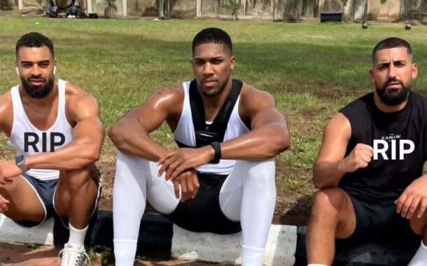 Anthony Joshua pays respects to friends killed in Nigeria car crash after release from hospital