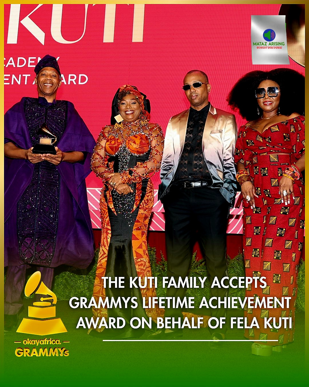 Fela Kuti Makes History, Becomes The First African To Receive Grammy Lifetime Achievement Award