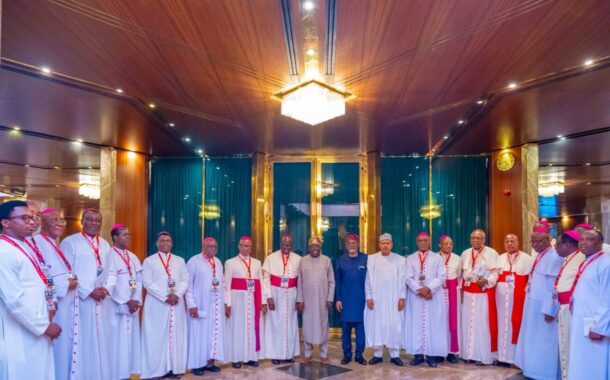 Tinubu Fires Back At Critics, Says Economy Rescued, Terrorists Will Be Defeated As Catholic Bishops Push For Credible 2027 Polls
