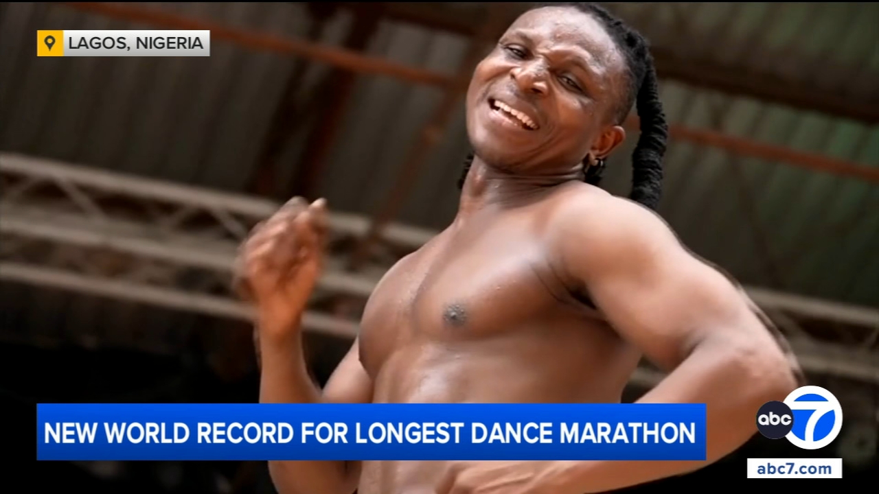 New world record for longest dance marathon set by Nigerian dancer